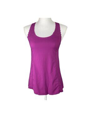 Lululemon Run A Marathon Singlet Tank Racerback Scalloped Edge Purple Size S